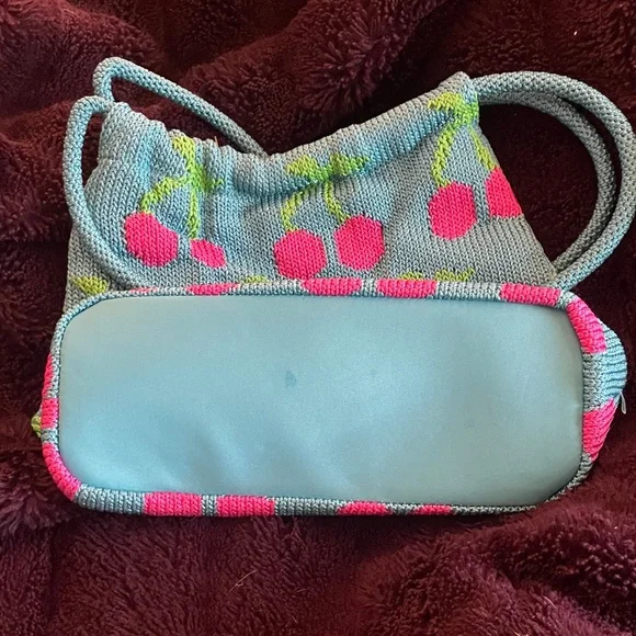 The Sak Blue Cherry Patterned Shoulder Bag - Picture 4 of 4